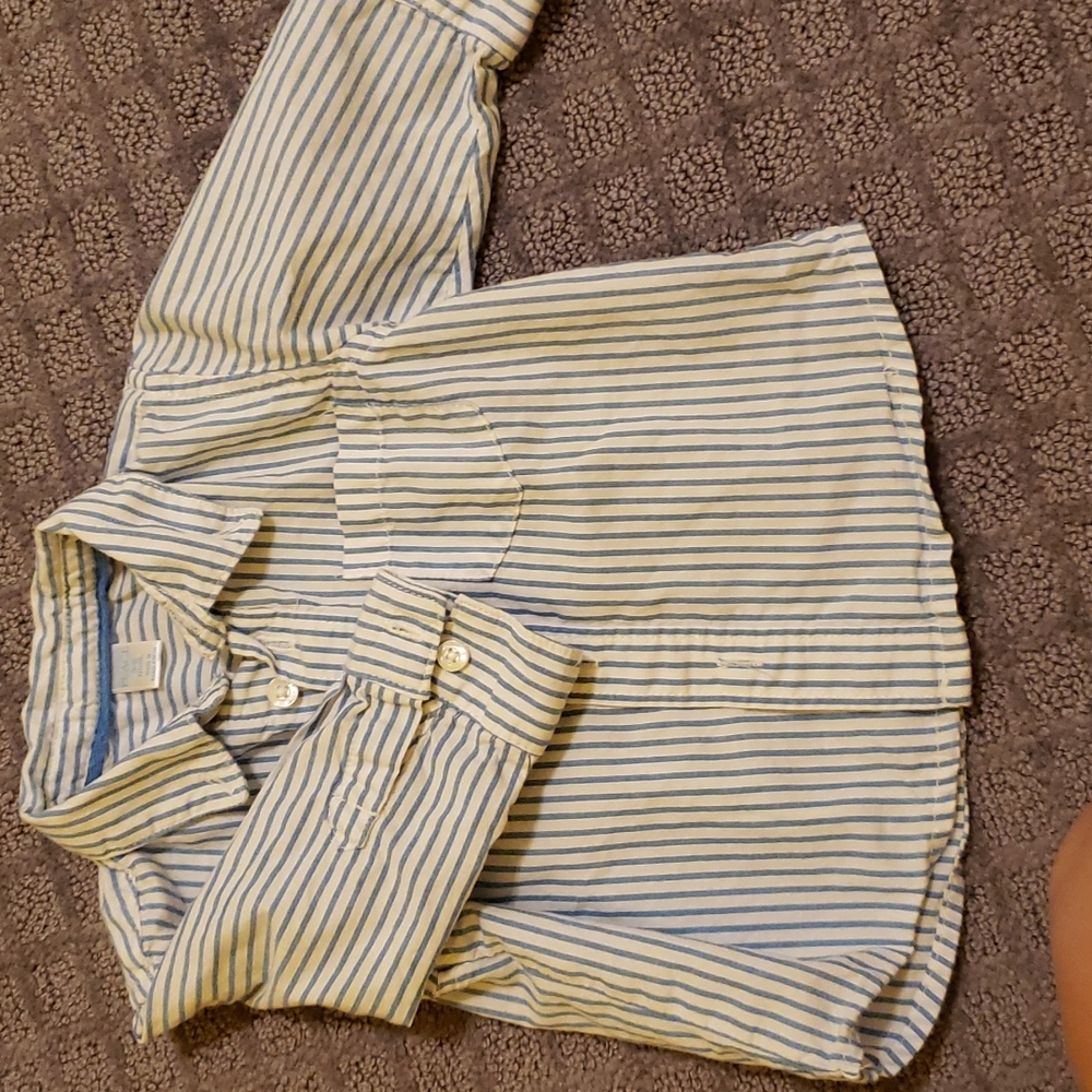 Striped long sleeve 3-6 month boy shirt